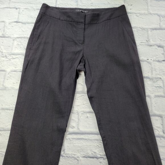 Theory Black Linen Pants size 4 - Picture 4 of 16
